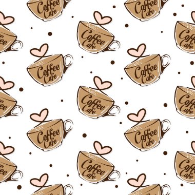 kahve deseni arka plan grafiği