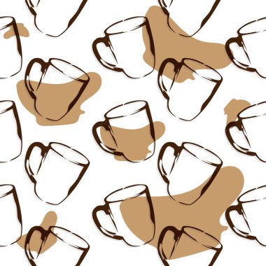 kahve deseni arka plan grafiği