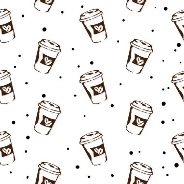 kahve deseni arka plan grafiği