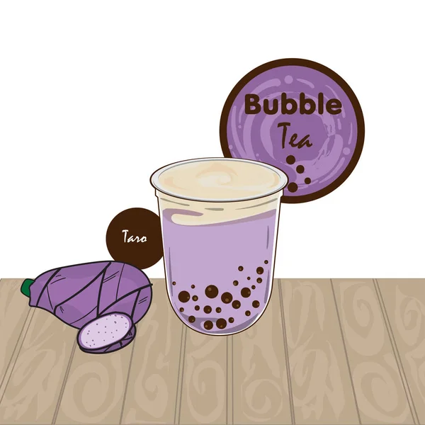 Bublinový Čajový Pohár — Stockový vektor