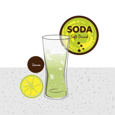 soda meşrubat meyve grafik fincan