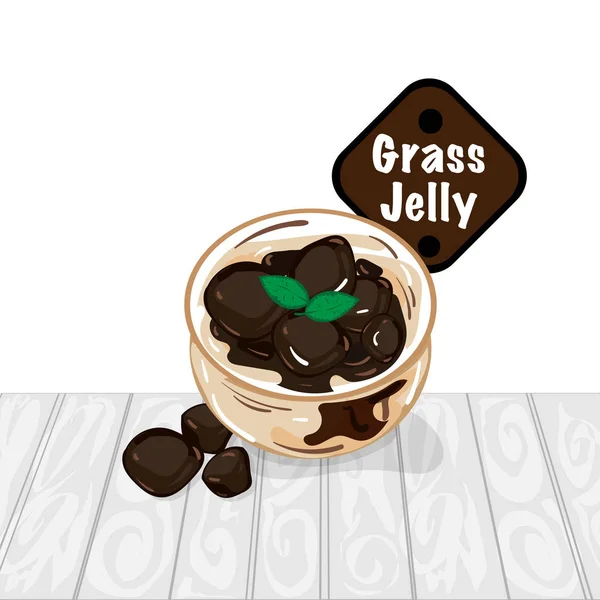 grass jelly graphic cup object food drink