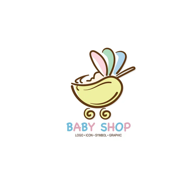 Baby Grafisches Symbol Symbol Logo — Stockvektor