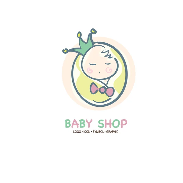 Símbolo Ícone Gráfico Bebê — Vetor de Stock