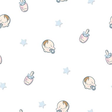 bebek grafik desen duvar kağıdı nesne