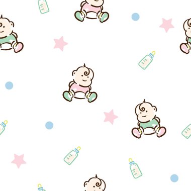 bebek grafik desen duvar kağıdı nesne