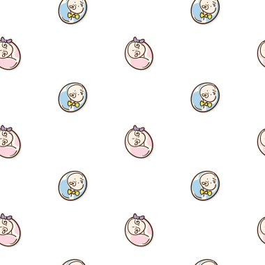 bebek grafik desen duvar kağıdı nesne