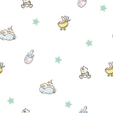 bebek grafik desen duvar kağıdı nesne
