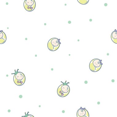 bebek grafik desen duvar kağıdı nesne