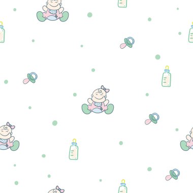 bebek grafik desen duvar kağıdı nesne