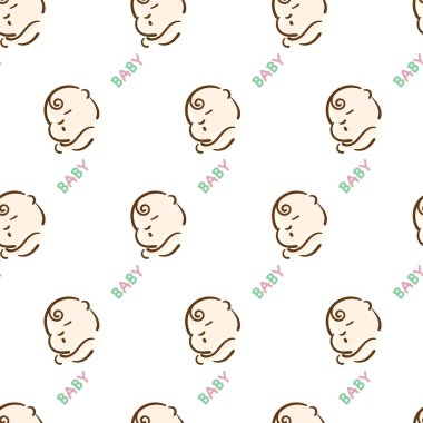 bebek grafik desen duvar kağıdı nesne