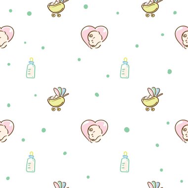 bebek grafik desen duvar kağıdı nesne