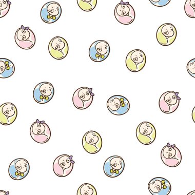 bebek grafik desen duvar kağıdı nesne