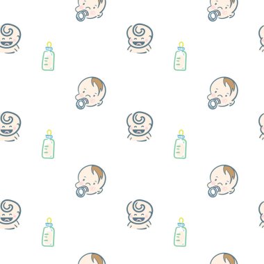 bebek grafik desen duvar kağıdı nesne