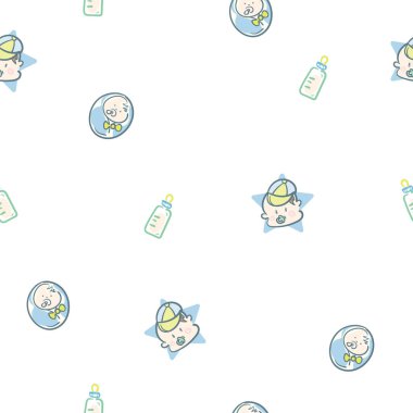 bebek grafik desen duvar kağıdı nesne