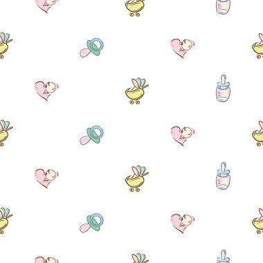 bebek grafik desen duvar kağıdı nesne