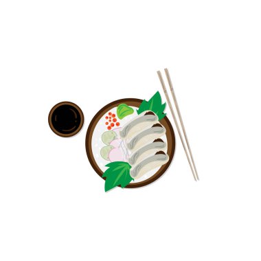 suşi sashimi japonya gıda grafik nesne restoran