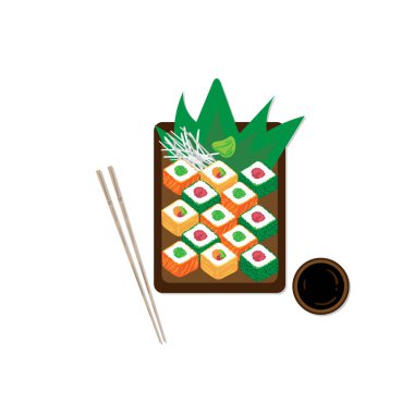 suşi sashimi japonya gıda grafik nesne restoran