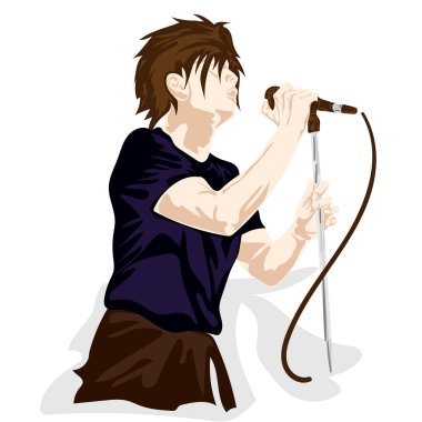 şarkıcı adam müzik grafiksel aksiyon grubu