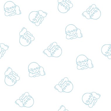 bebek desenli çizgi film grafik uyku