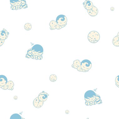 bebek desenli çizgi film grafik uyku