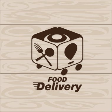yiyecek dağıtım simgesi vektör grafik ögesi işareti logosu