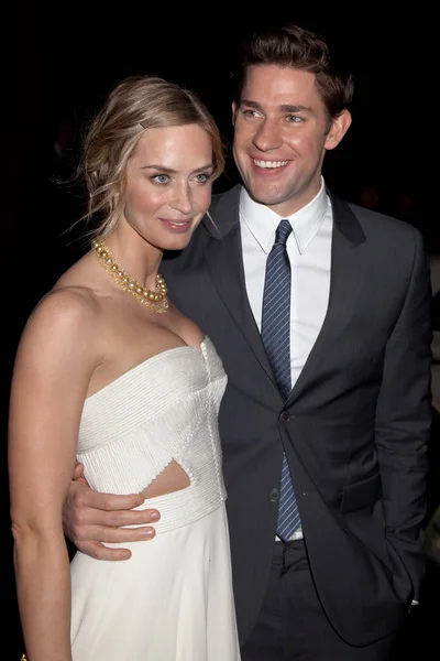 Nueva York Noviembre Los Actores John Krasinski Emily Blunt Asisten — Foto de Stock