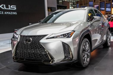 New York City-Mart 28: Lexus Ux 200 New York International Auto Show 2018, Jacob Javits Center gösterilir. Bu basın önizleme ilk günden Nyias in, 28 Mart 2018 oldu.