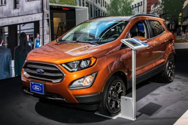 New York City-Mart 28: Ford Ecosport Ses New York International Auto Show 2018, Jacob Javits Center gösterilir. Bu basın önizleme ilk günden Nyias in, 28 Mart 2018 oldu.