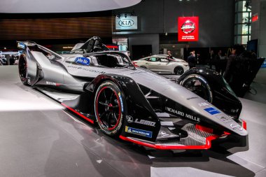 New York, Ny-28 Mart 2018: Nissan formül E New York International Auto Show 2018, Jacob Javits Center gösterilir. Bu basın önizleme ilk günden Nyias oldu.