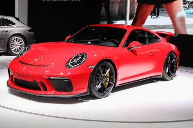 Porsche 911 Gt3, New York Uluslararası Otomobil Fuarı 'nda görüldü.