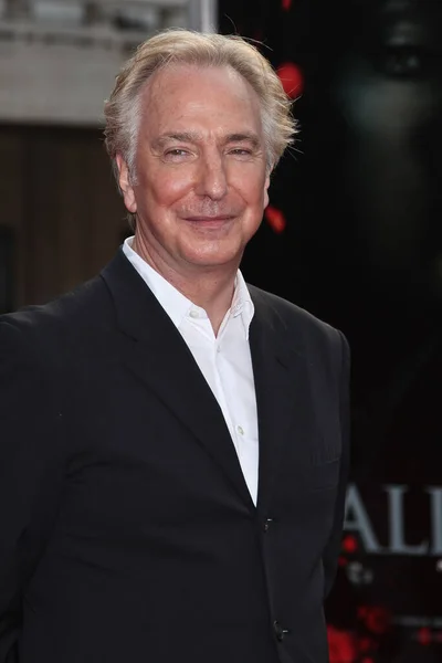 New York Lipiec 2011 Alan Rickman Przyjeżdża Północnoamerykańską Premierę Harry — Zdjęcie stockowe