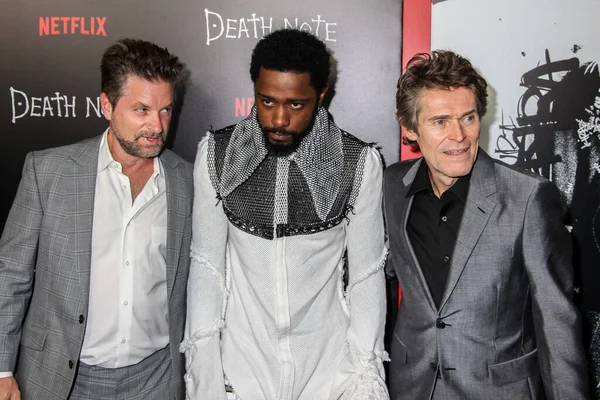 New York August Actors Shea Whigham Lakeith Stanfield Dan Willem — Stok Foto