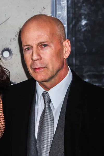 New York February 2010 Aktor Bruce Willis Menghadiri Penayangan Perdana — Stok Foto