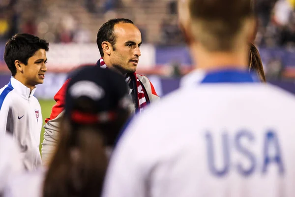 HARTFORD - OCTOBER 10: Landon Donovan #10 after match on US International Friendly match between US Men`s National Team vs Ecuador,  on October 10, 2014, in Rentschler Field stadium, Hartford, USA.