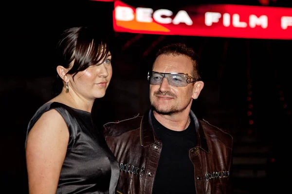 Nueva York Abril Músico Bono Invitado Asisten Fiesta Vanity Fair — Foto de Stock