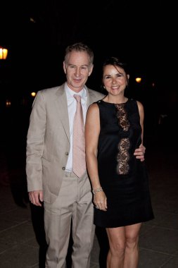 NEW YORK - APRIL 21: John McEnroe and wife Patty Smyth attend the Vanity Fair party during the 8th annual Tribeca Film Festival at the State Supreme Courthouse on April 21, 2009 in New York City