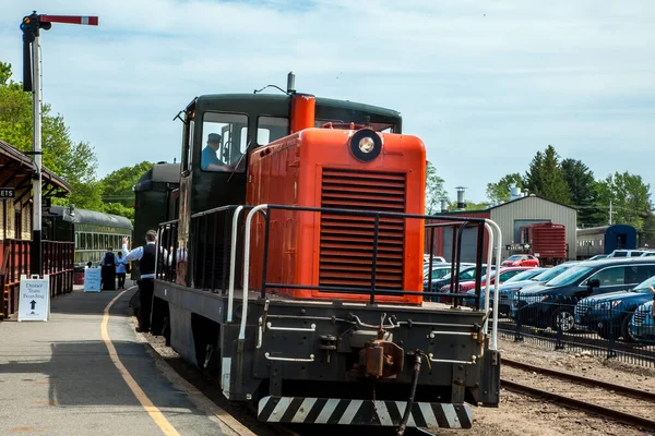 Essex Mayo 2015 Estación Tren Locomotoras Vapor Del Ferrocarril Del —  Fotos de Stock