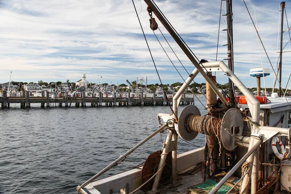 Provincetown Massachusetts September 2014 Риболовецький Човен Стикується Провінцетауні Кейп Код — стокове фото
