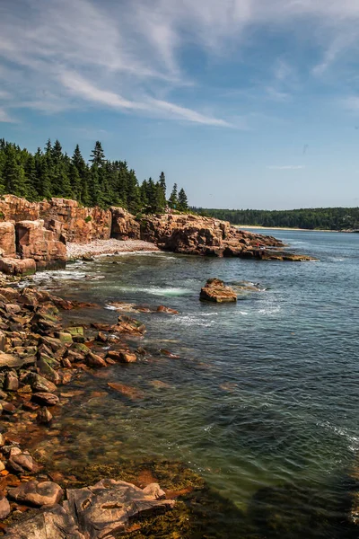 Vista Acadiana Costa Perto Oceano Atlântico Verão — Fotografia de Stock