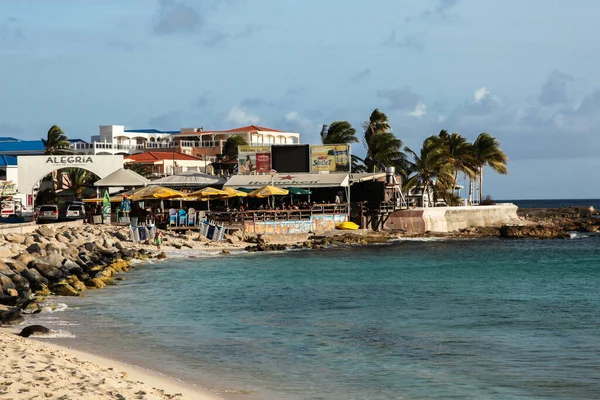 Sint Maarten Juli 2015 Berühmter Maho Bye Beach Bereich Mit — Stockfoto