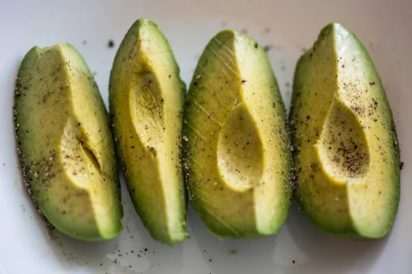 Avocado Plate Great Source Healthy Fat Makes You Fit — Stock Photo, Image
