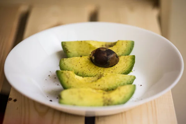 Avokado Plaka Sağlıklı Yağ Büyük Bir Kaynak Size Uygun Yapar — Stok fotoğraf