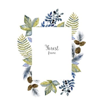 Yazıt ile yıkama çizim düzenleme. Sanat çerçeve, sulak üzerinden yaprakları ile.