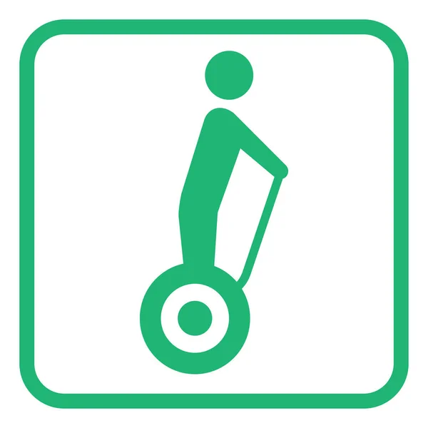 Auto Équilibrage Pictogramme Scooter Icône Vectoriel Illustration — Image vectorielle