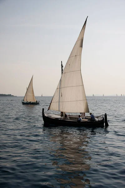 Murter Croatia September 2009 Traditional Wooden Sailboats Regatta Latin Sail — Stock Photo, Image