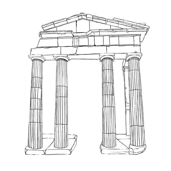 Gate Athena Archegetis Roman Agora Ateny Grecja — Zdjęcie stockowe