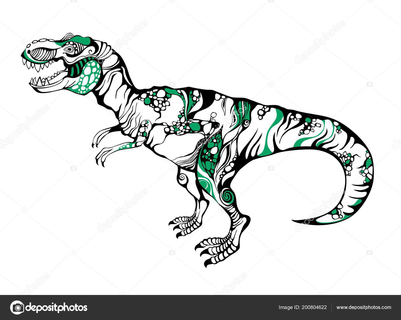 Vector Illustration Dinosaur Stock Vector Image by ©nem44a #200804622