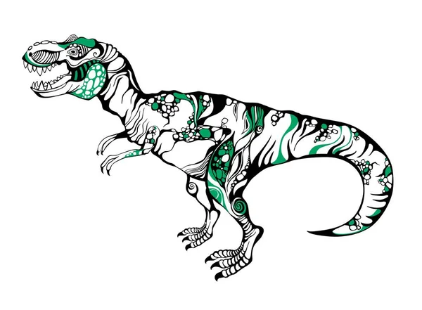 Illustrazione Vettoriale Dinosauro — Vettoriale Stock