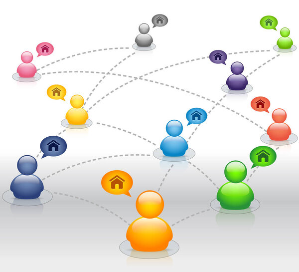 Домашний дом Совместное использование экономики Совместная глобальная доля подключения
